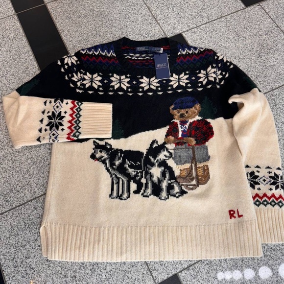 Sweater Ralph Lauren with bear - Picture 3 of 11
